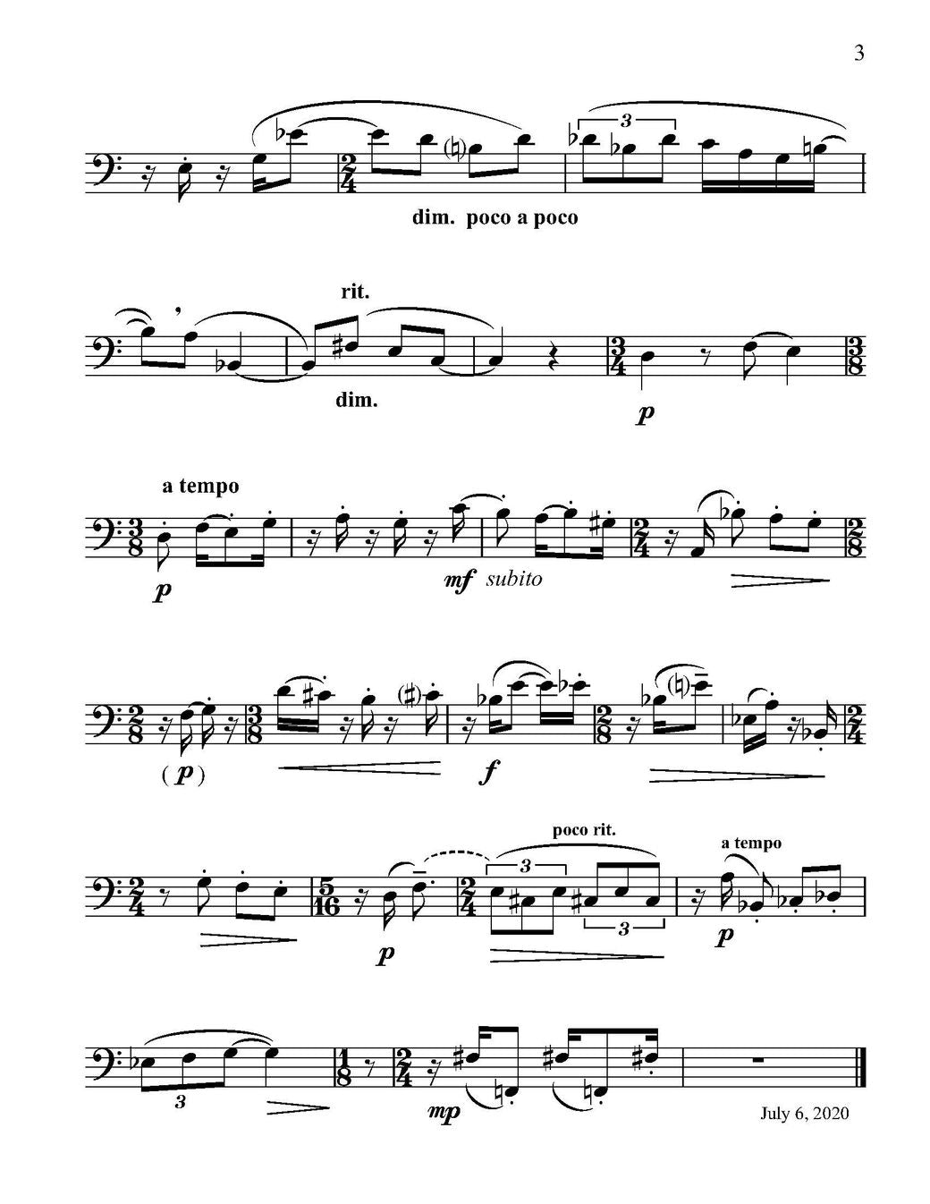 Whitwell, Craig: BLT for Unaccompanied Trombone