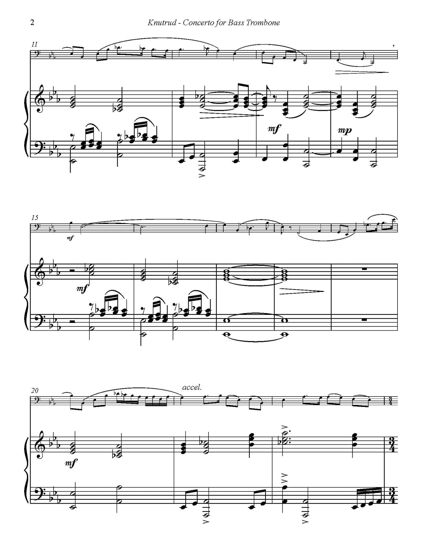 Alex Knutrud: Bass Trombone Concerto