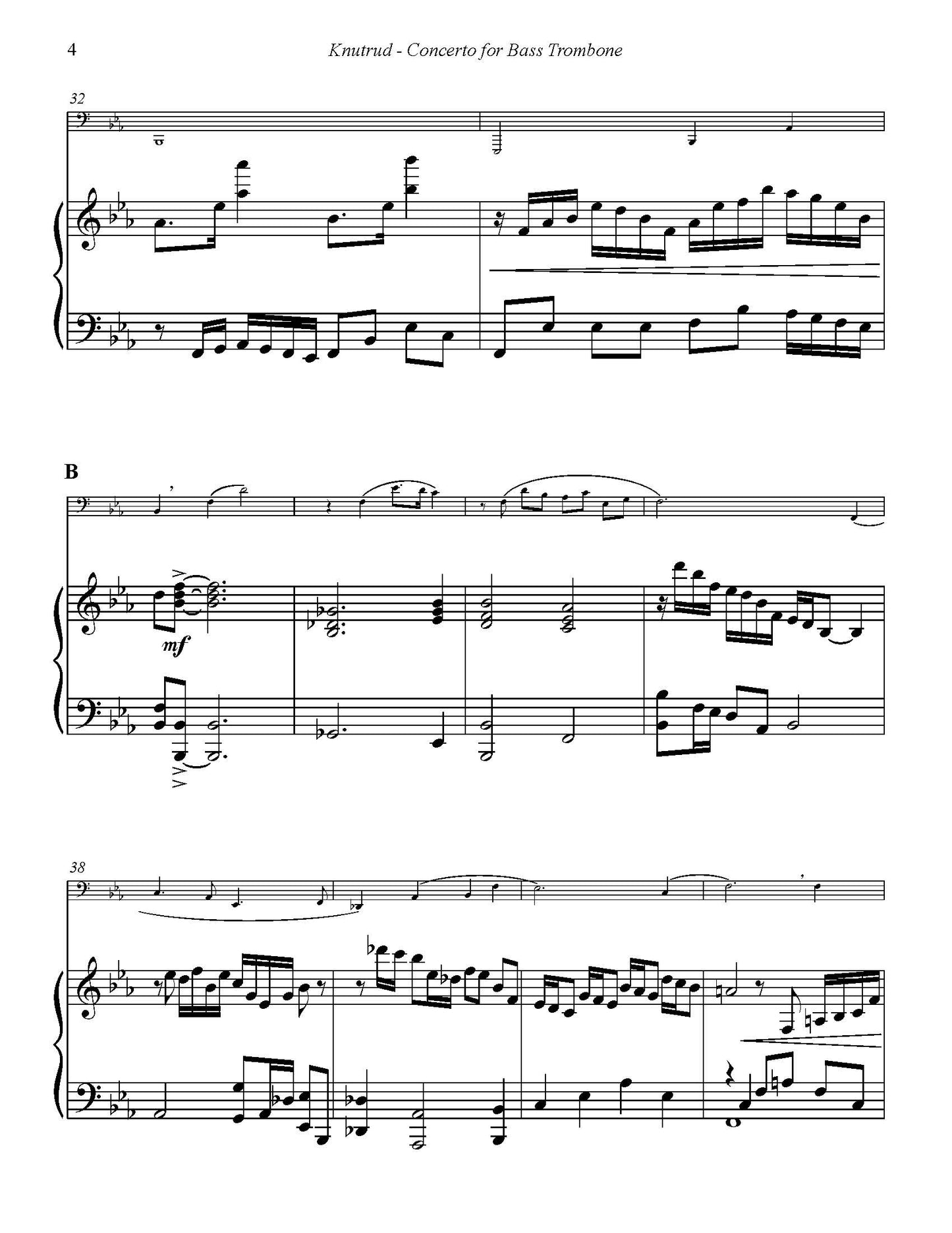 Alex Knutrud: Bass Trombone Concerto