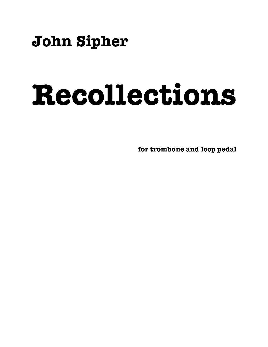 John Sipher: Recollections