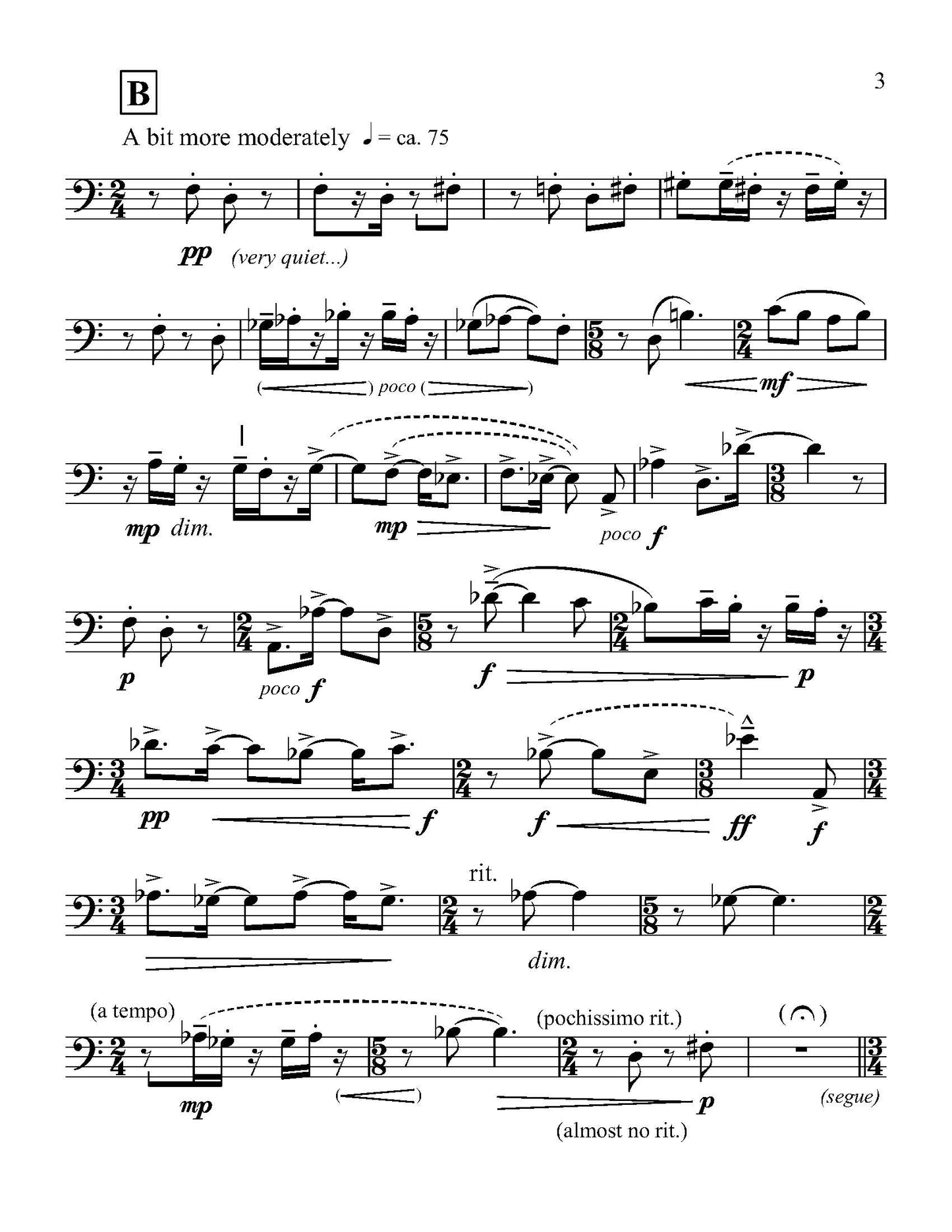 Craig Whitwell: A Brief Excursion for Unaccompanied Trombone