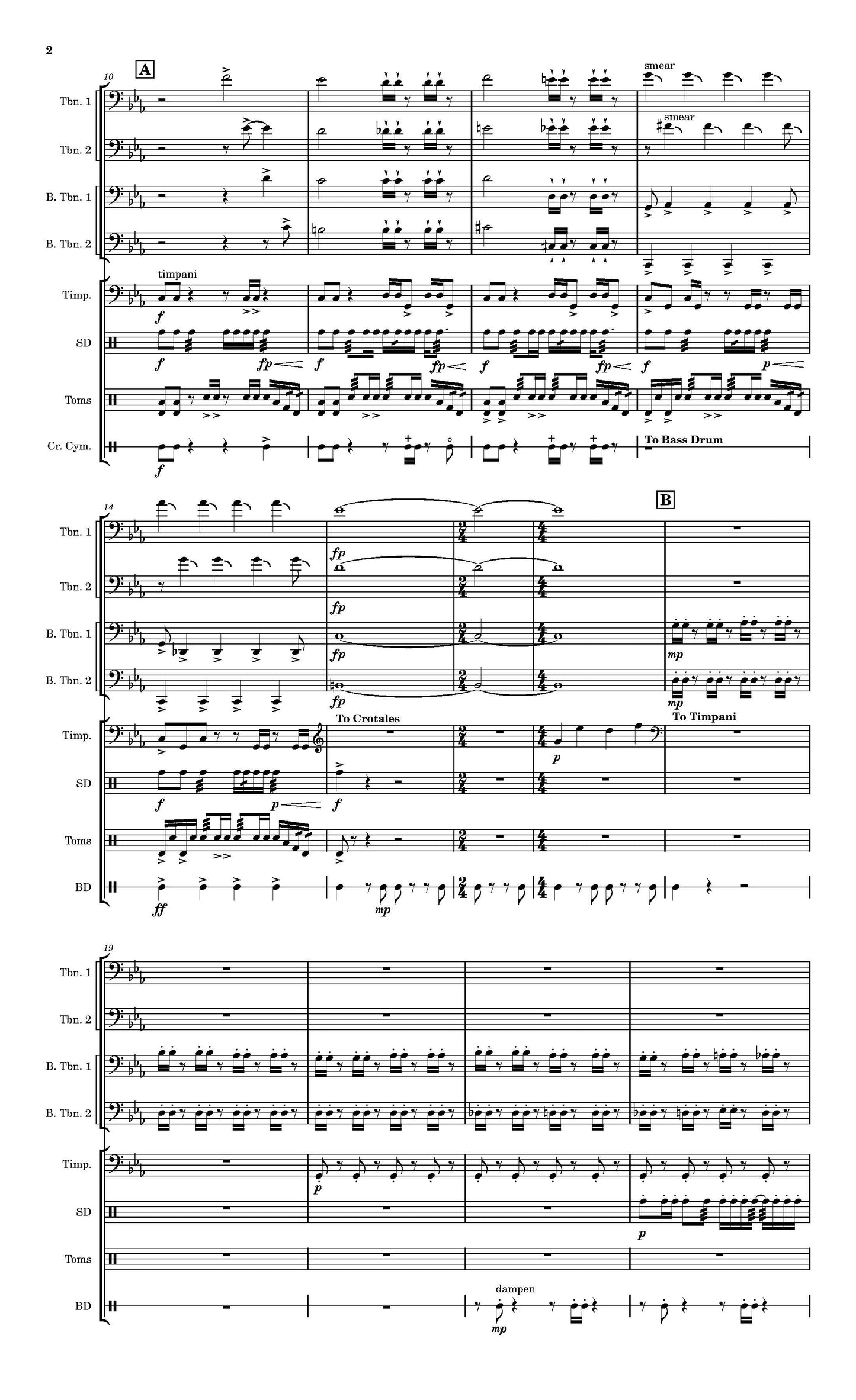 Danziger: Forged on a Crown of Souls- Trombone Octet + Percussion (PDF)