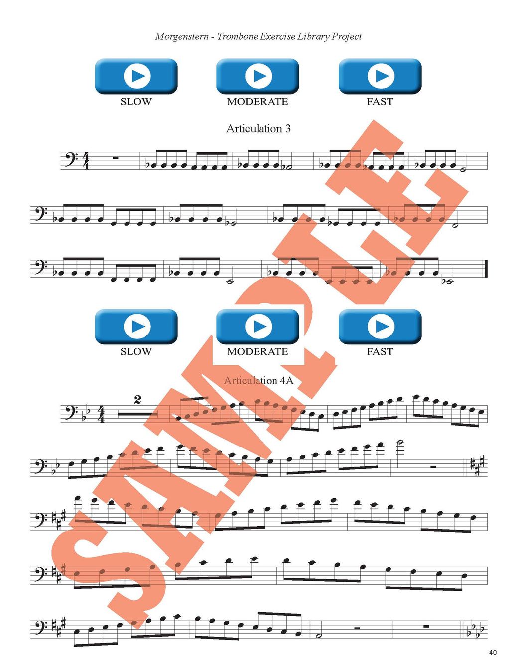 Ilan Morgenstern: Trombone Exercise Library Project