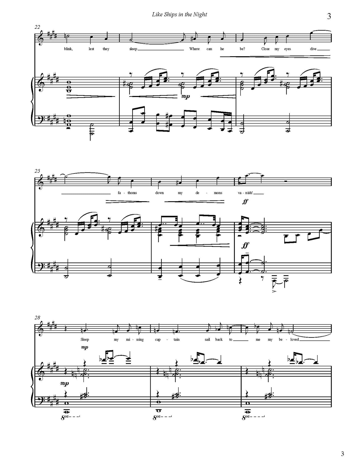 Alex Knutrud: Songs of Deep Fathom for Voice or Trombone and Piano