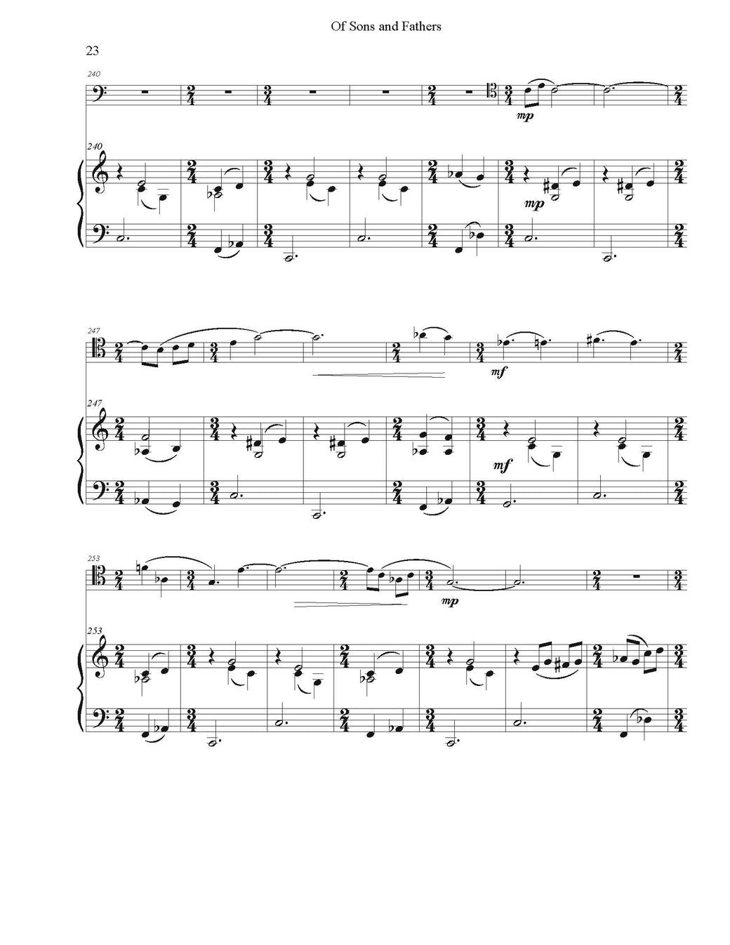 Brad Edwards: Of Sons and Fathers for Trombone and Piano