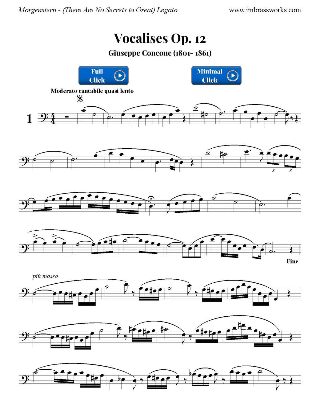 Concone/Morgenstern/Gilliland: Legato