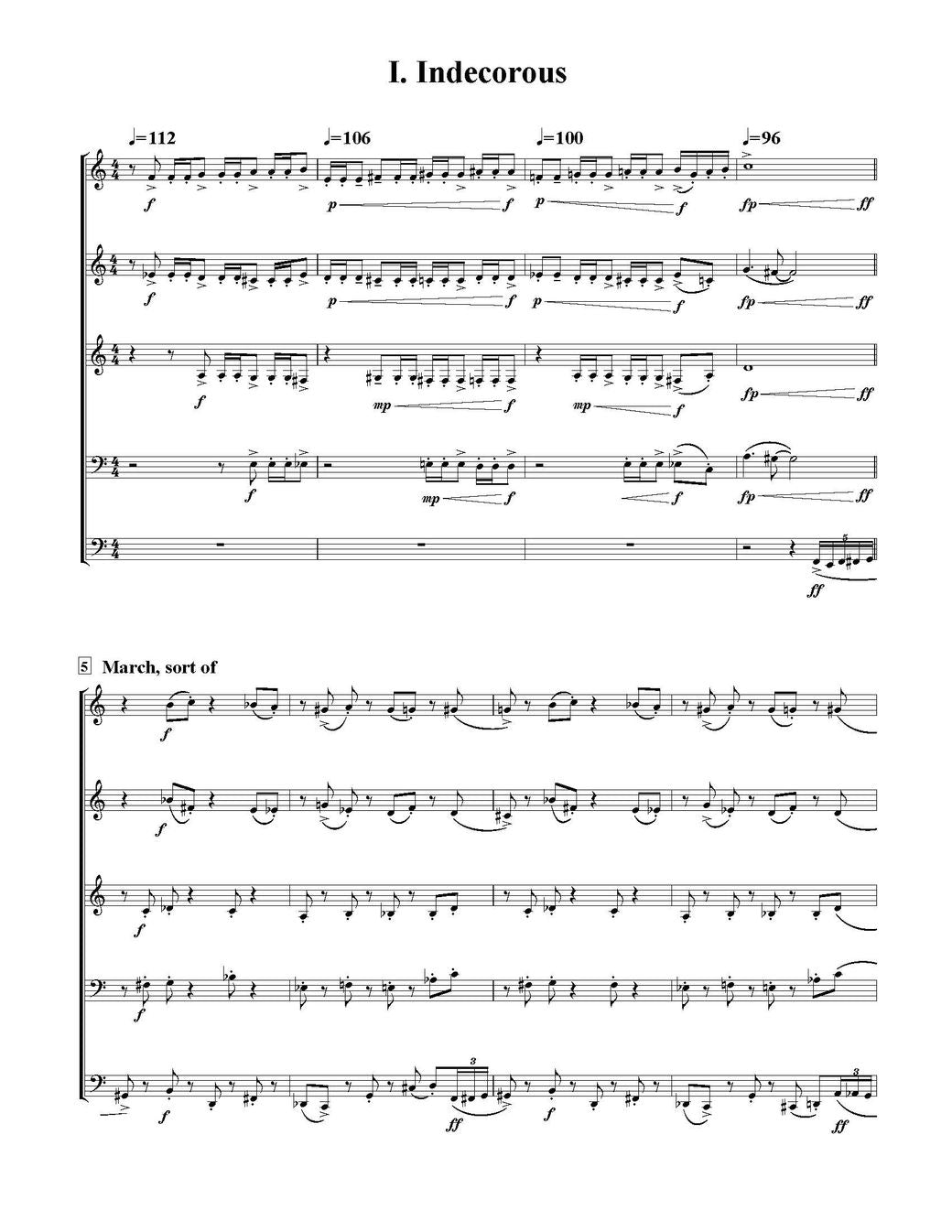 Jon Jeffrey Grier: Hefty Trifles for Brass Quintet