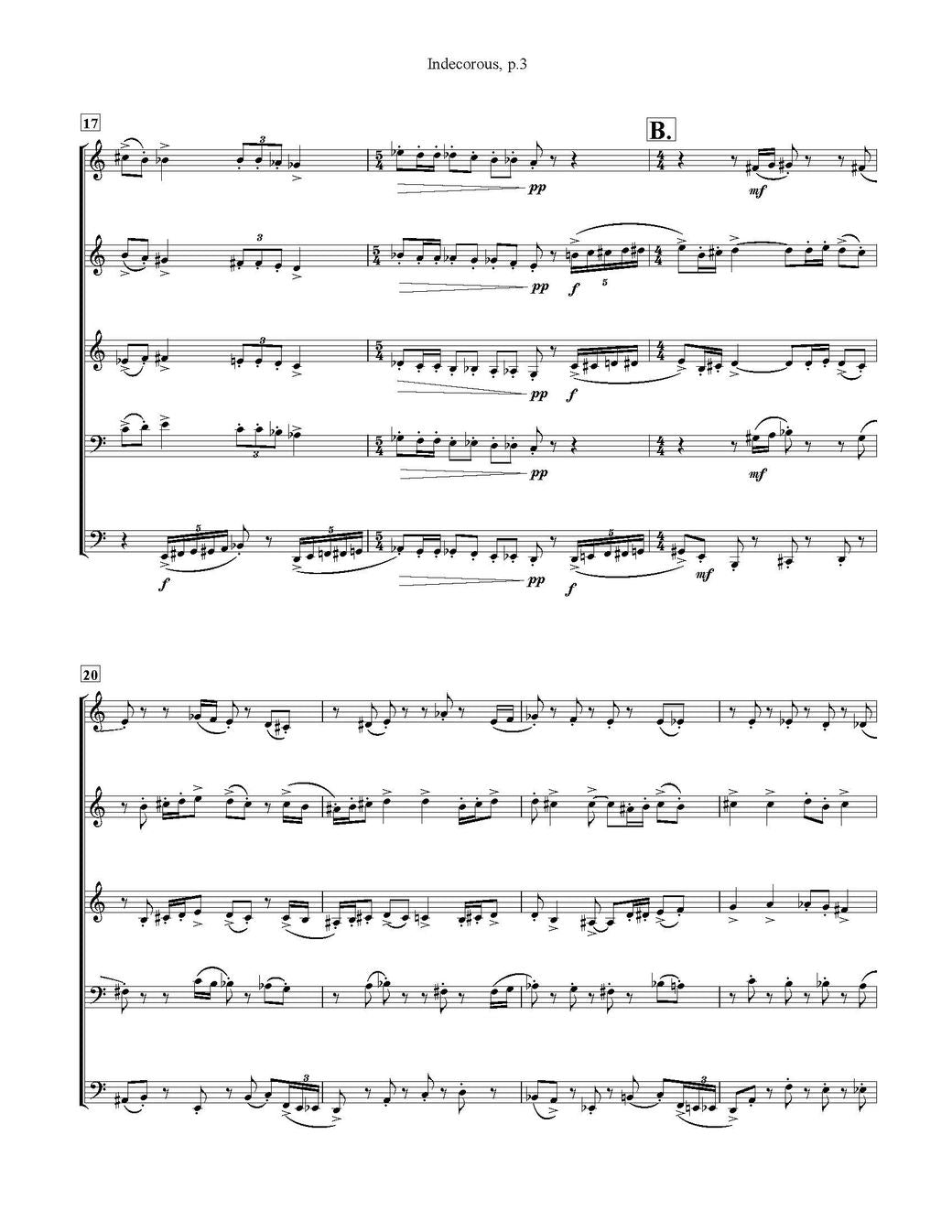Jon Jeffrey Grier: Hefty Trifles for Brass Quintet