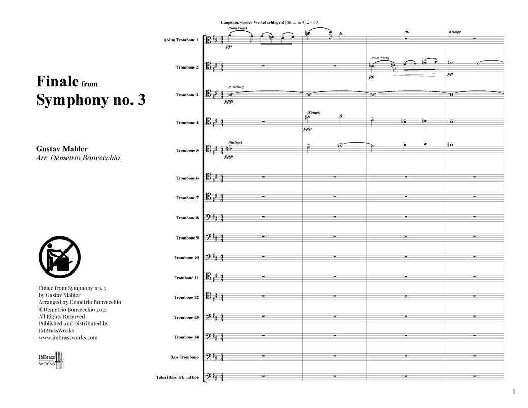Mahler arr. Bonvecchio: Finale from Symphony no. 3