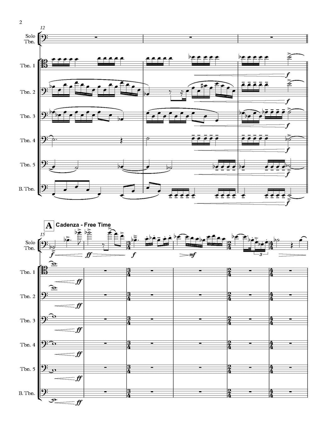 Chris Evan Hass: Resurgence for Tenor Trombone solo and Trombone Choir