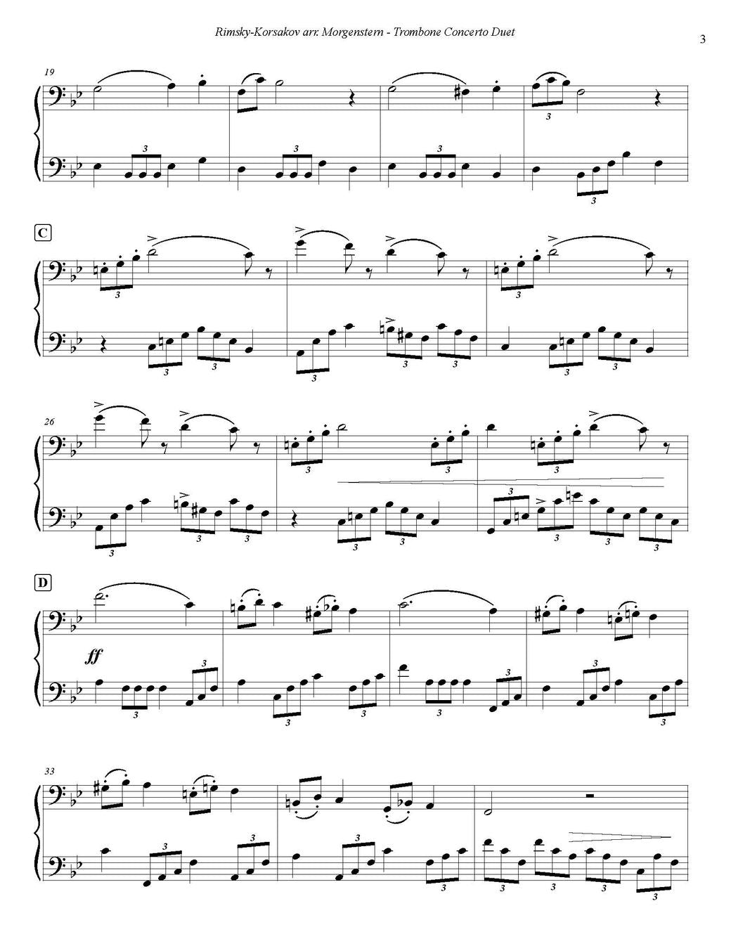 Rimsky-Korsakov arr. Morgenstern: Trombone Concerto for Two Trombones