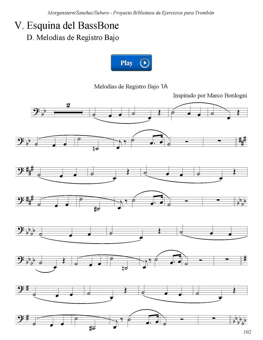 Ilan Morgenstern: Trombone Exercise Library Project