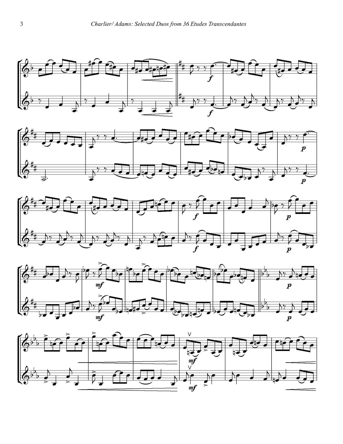 Charlier/Adams: 25 Selected Duos for Trumpet