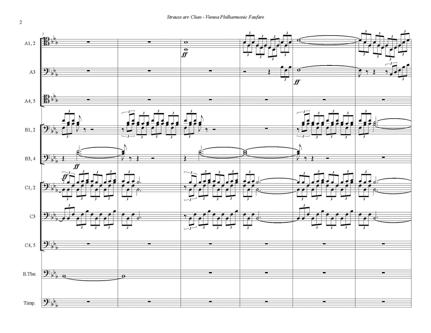 R. Strauss arr. Chan: Vienna Philharmonic Fanfare