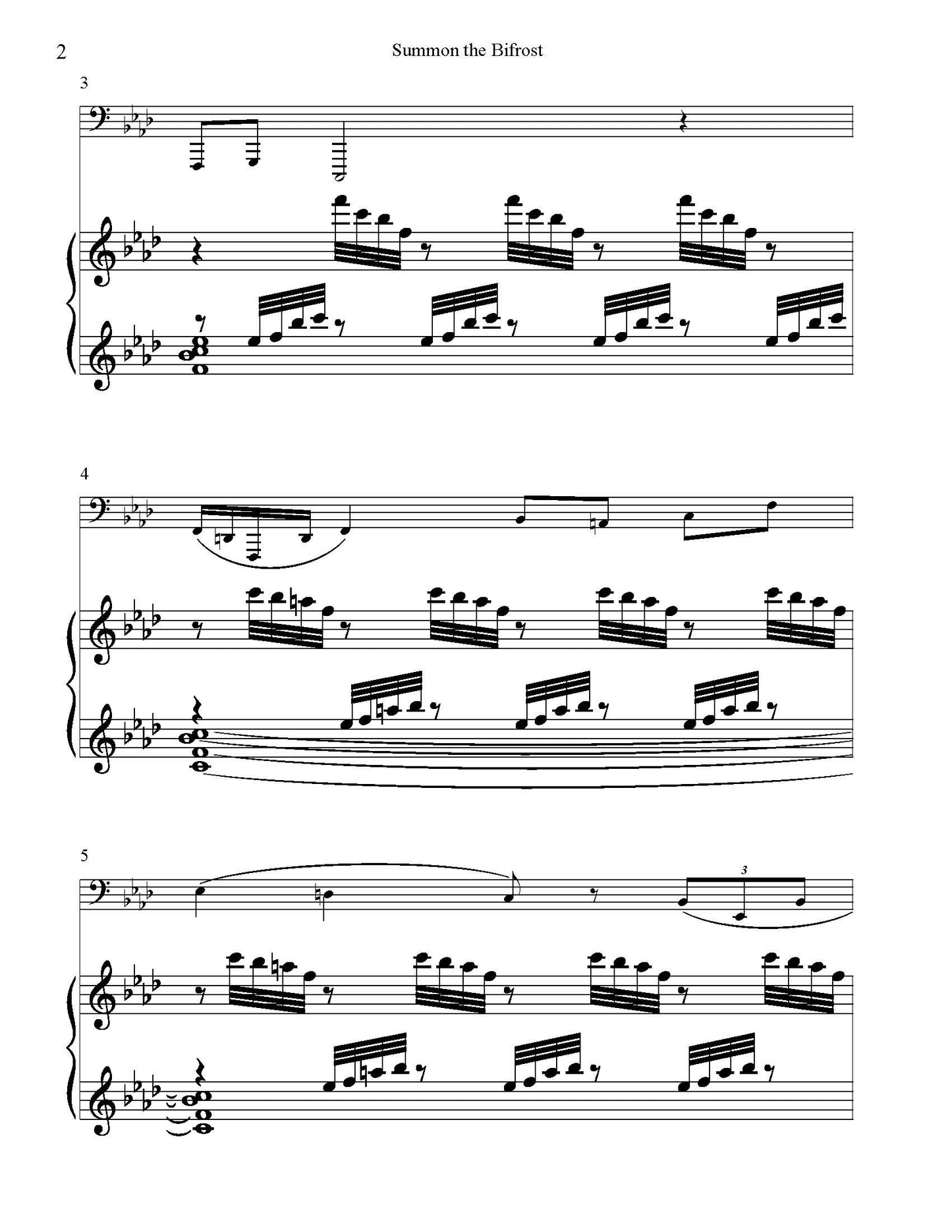 Alex Knutrud: Summon the Bifrost for Contrabass Trombone and Piano