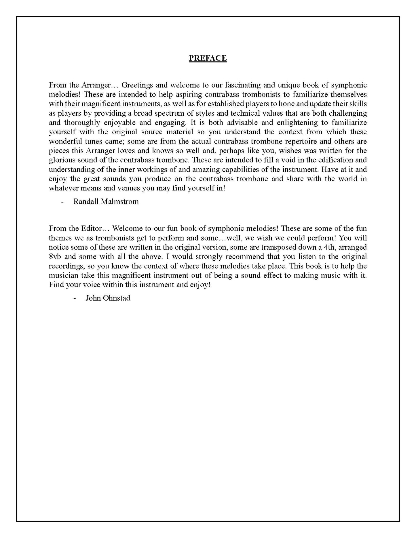 Malmstrom: Symphonic Etudes for Contrabass Trombone (PDF)