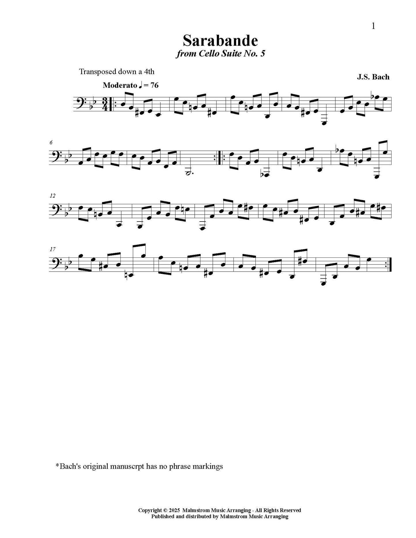 Malmstrom: Symphonic Etudes for Contrabass Trombone (PDF)