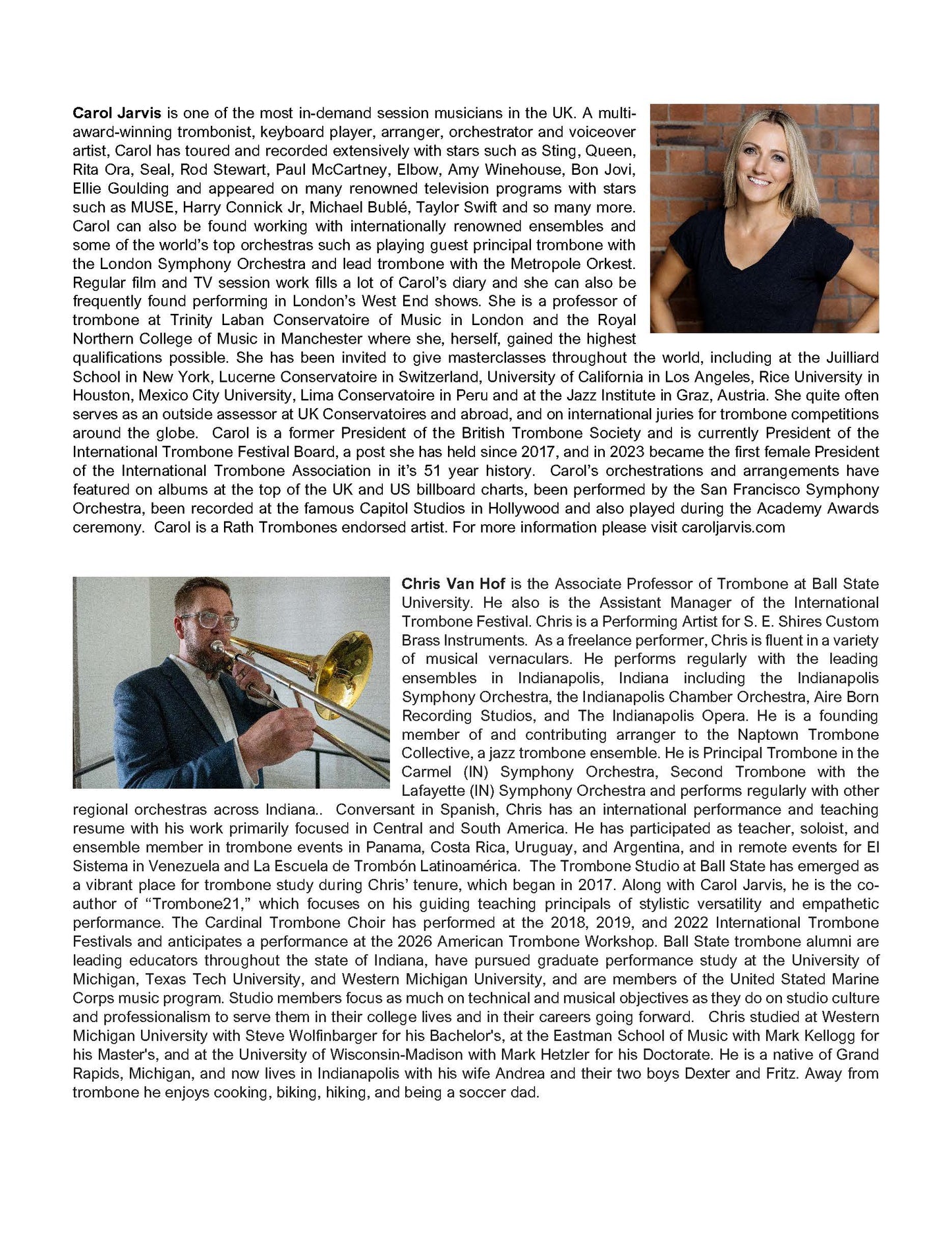 Van Hof/Jarvis: Trombone21