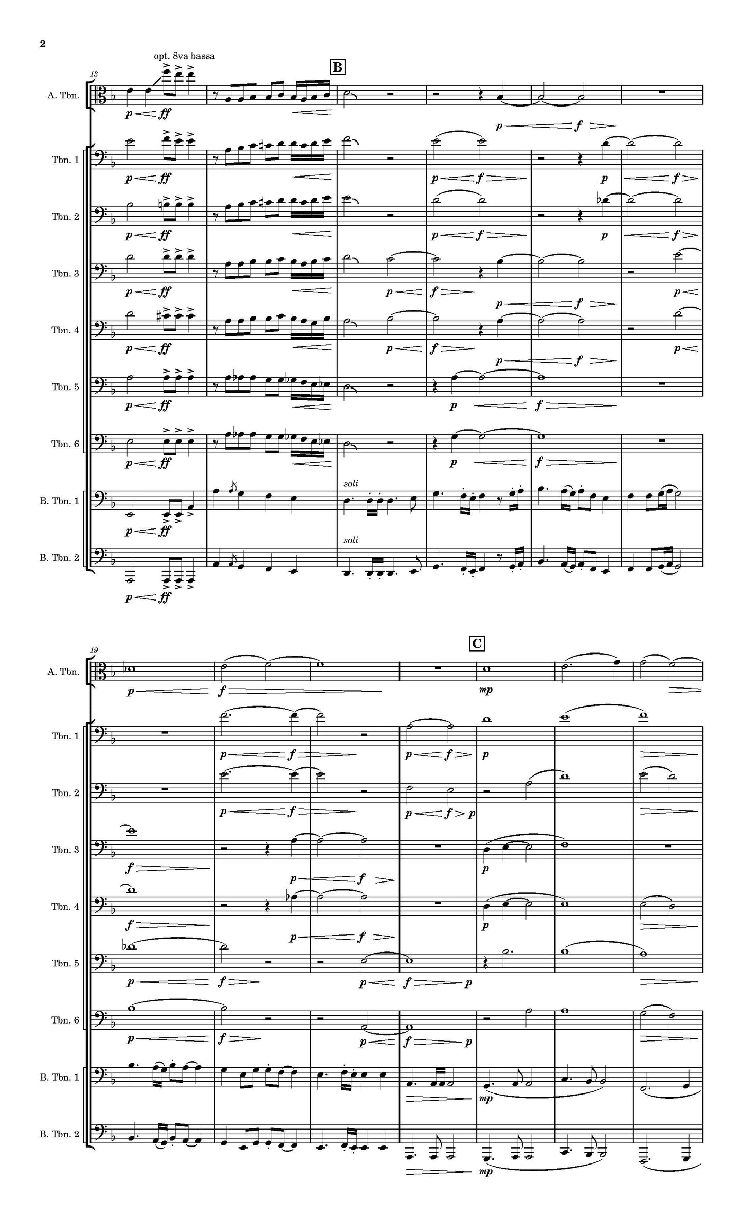 Danziger: Un-tamed for Trombone Choir (PDF)