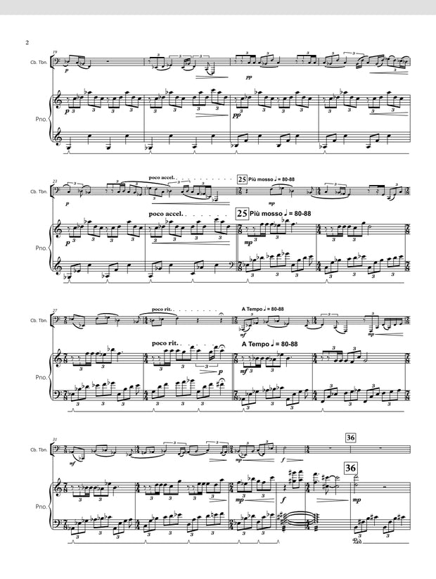 Chris Evan Hass: Imposter for Contrabass Trombone and Piano