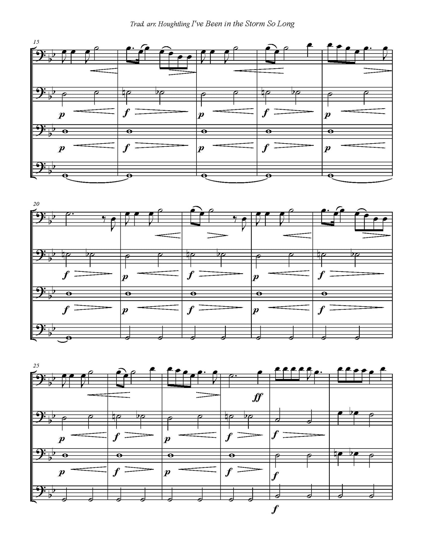 Traditional arr. Houghtling: I've Been in the Storm So Long