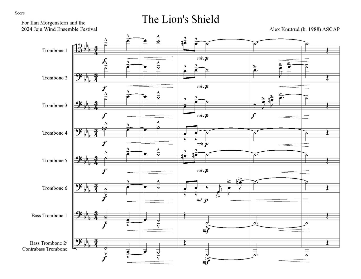 Alex Knutrud: The Lion's Shiled