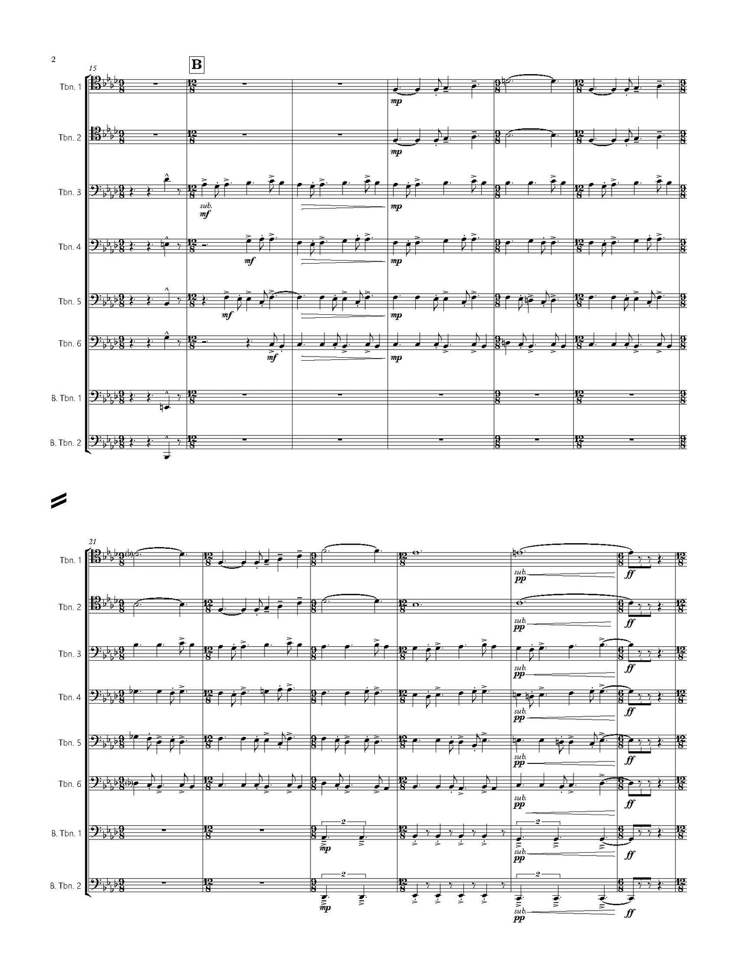 Chris Evan Hass: Vanquish for Trombone Octet
