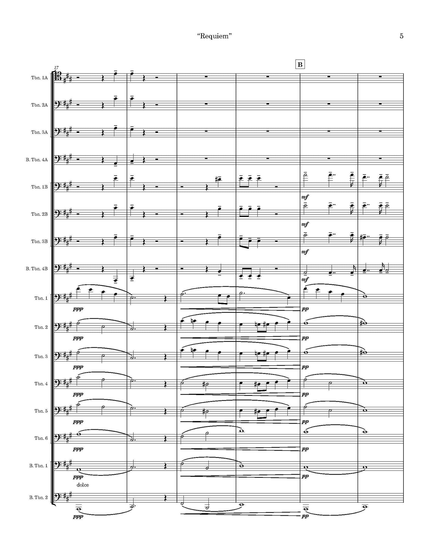 Verdi arr. Snyder: Requiem and Kyrie from Messa da Requiem for Mass Trombone Choir
