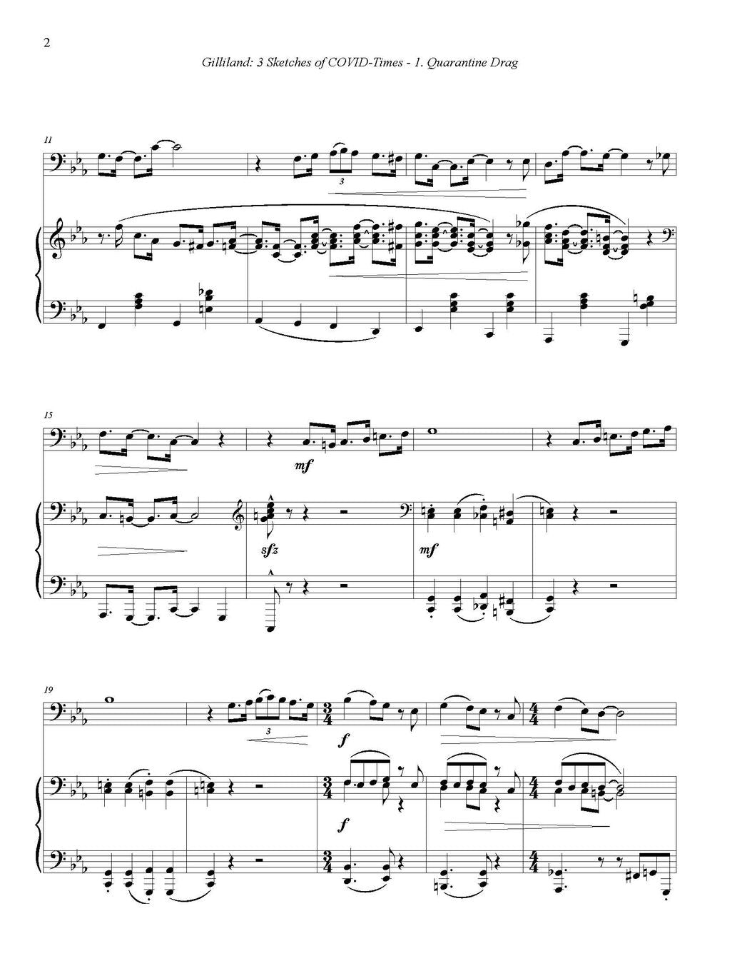 David Gilliland: Three Sketches of Covid-Times