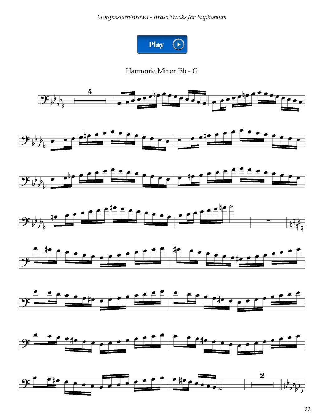 Ilan Morgenstern ed. Michael Brown: Euphonium Exercise Library Project