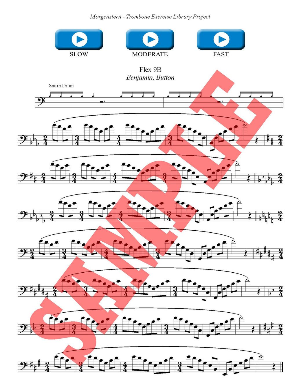 Ilan Morgenstern: Trombone Exercise Library Project