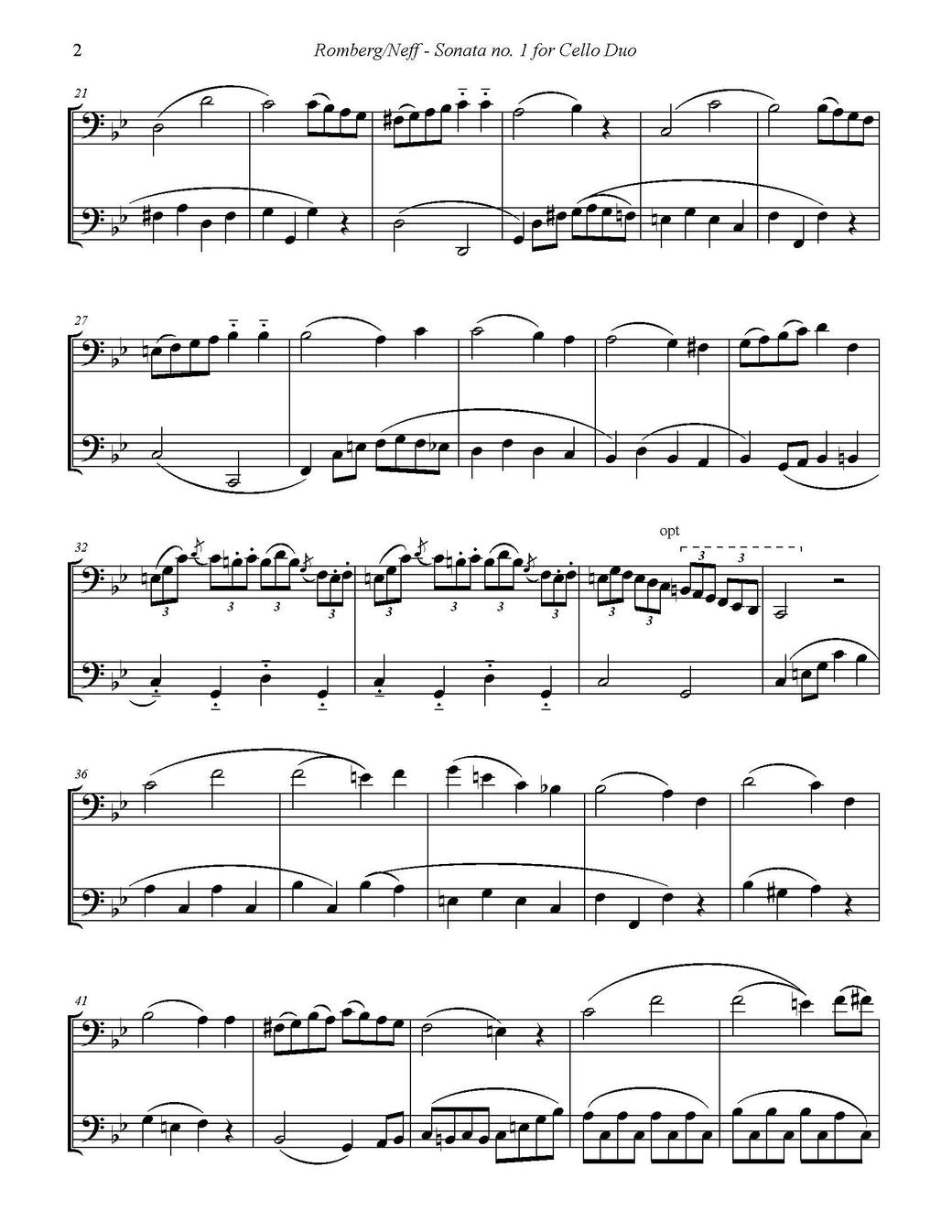 Bernhard Romberg trans. Neff: Sonata no. 1 for Two Trombones