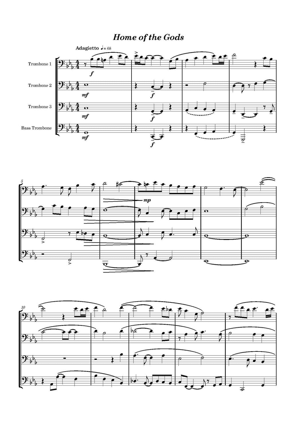 Brian Santero: Asgård Suite for Trombone Quartet