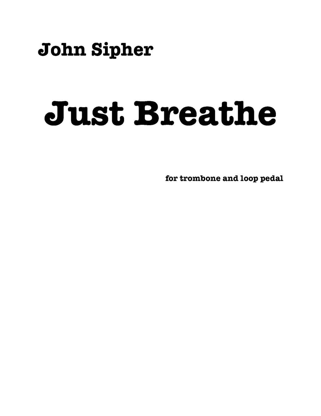 John Sipher: Just Breathe