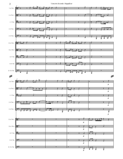 Adriano Banchieri arr. Joe Burnam: Magnificat from 2nd Concerto for Trombone Choir