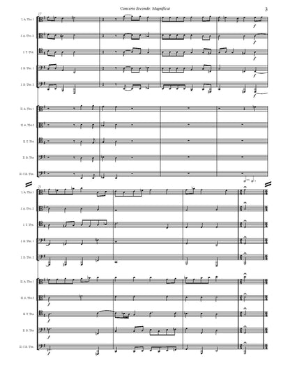 Adriano Banchieri arr. Joe Burnam: Magnificat from 2nd Concerto for Trombone Choir