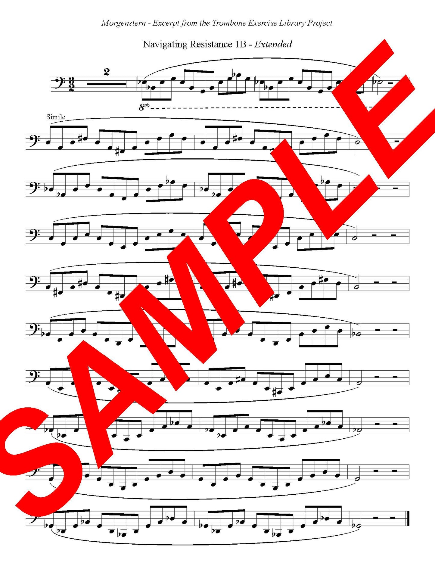 Morgenstern - Excerpt from the Trombone Exercise Library Project