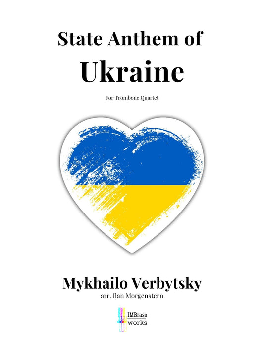 Verbytsky arr. Morgenstern: State Anthem of Ukraine for Trombone Quartet (w/ click track)