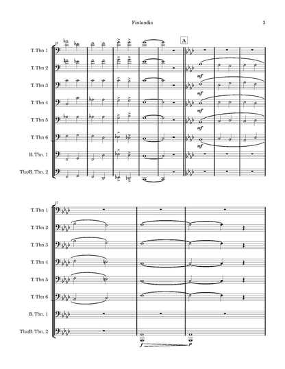 Sibelius arr. Snyder: Finlandia for Trombone Octet