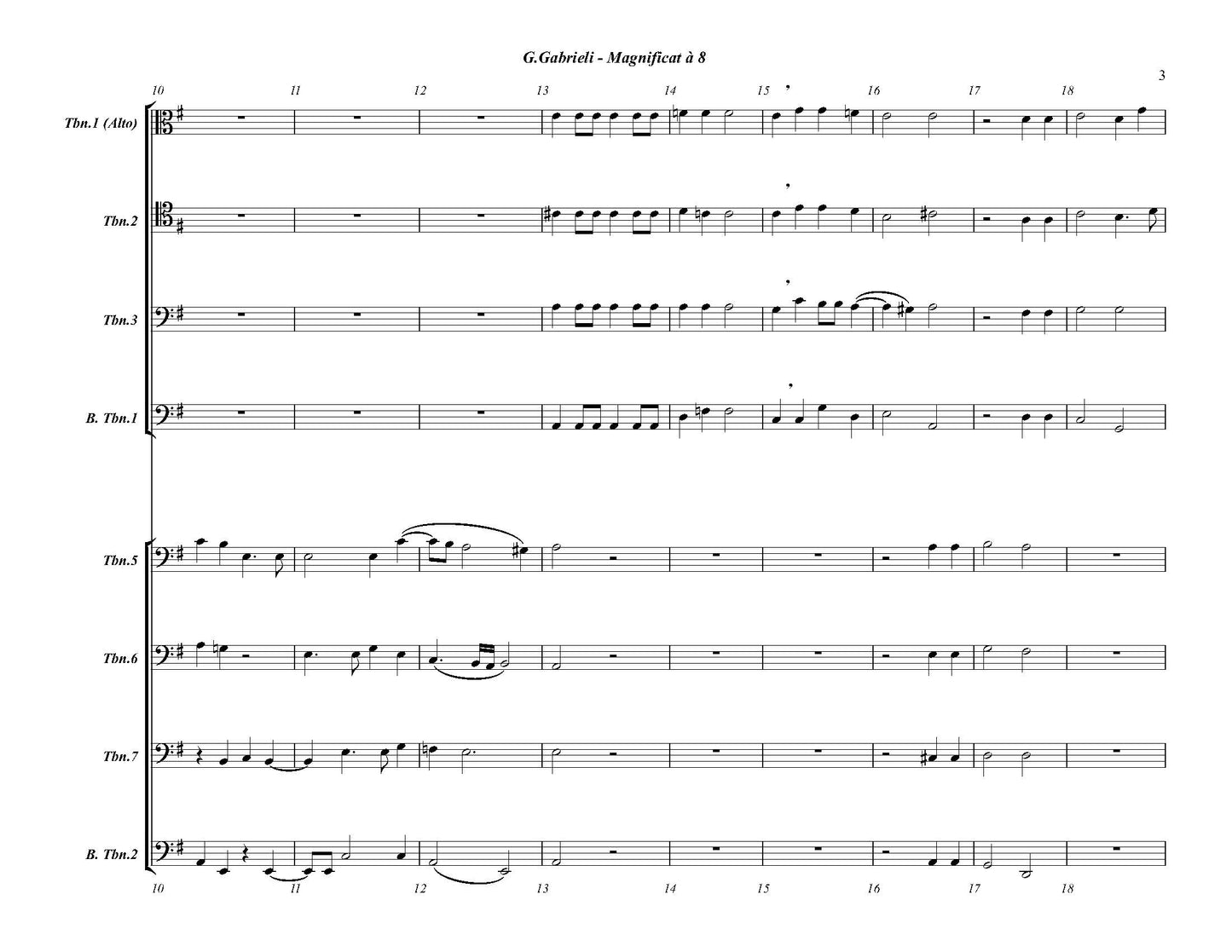 Gabrieli arr. Rovere - Magnificat a 8 for Double Trombone Quartet