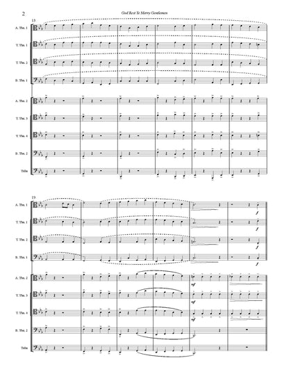 Trad. arr. Joe Burnam: God Rest Ye Merry Gentlemen for 9-part Trombone Ensemble