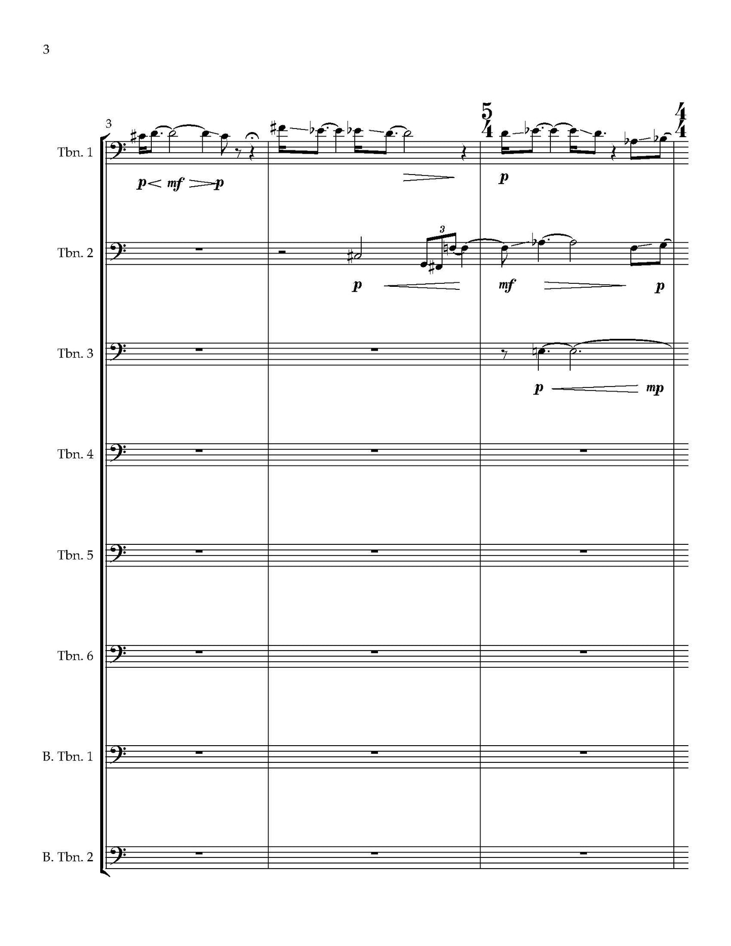 Quanquan Yan: Howl of the Empty Mountain for Trombone Choir