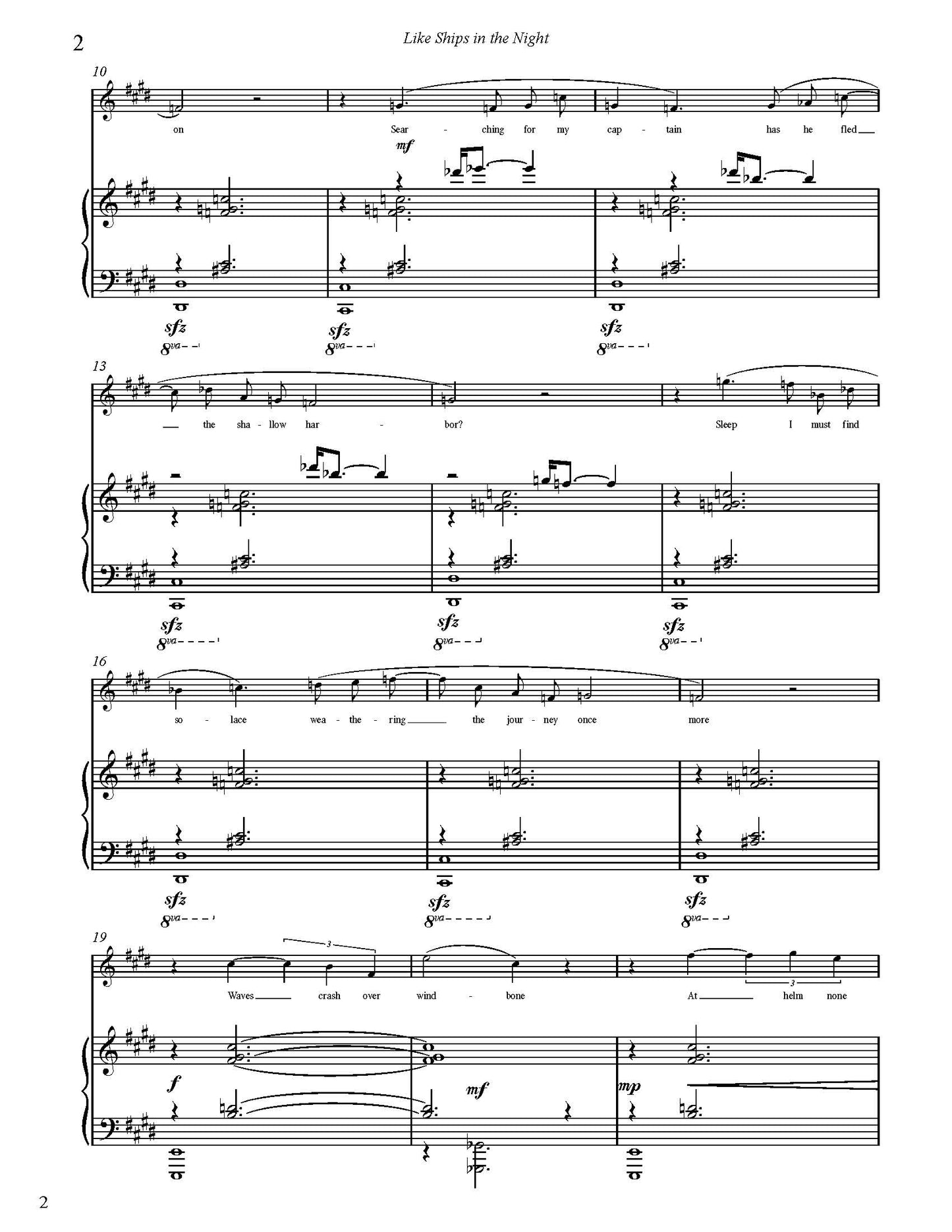 Alex Knutrud: Songs of Deep Fathom for Voice or Trombone and Piano