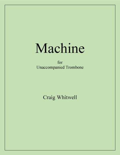 Whitwell, Craig: Machine