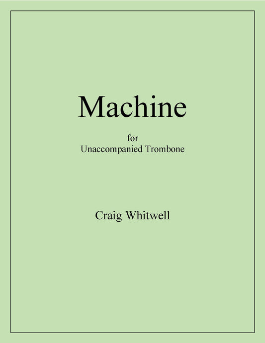 Whitwell, Craig: Machine