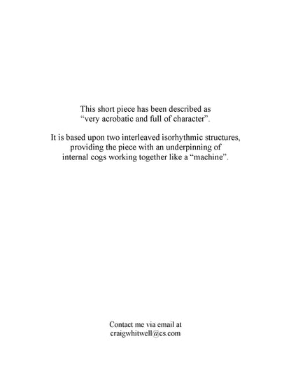 Whitwell, Craig: Machine