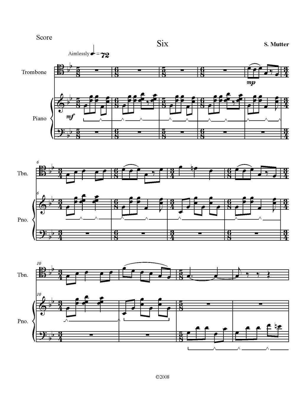 Susan Mutter: Ages for French Horn or Trombone and Piano