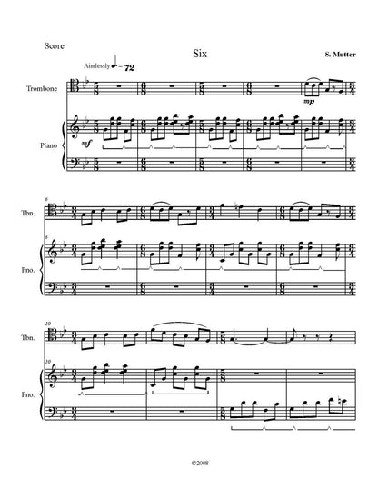 Susan Mutter: Ages for French Horn or Trombone and Piano