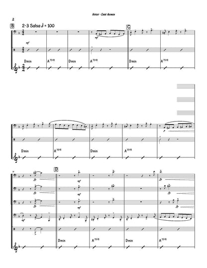 Jim Hopson: Carne Ahumada for Bass Trombone and Track (opt. 3 Trombones and Percussion)