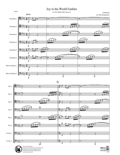 Ilan Morgenstern: Joy to the World Fanfare for Trombone Octet